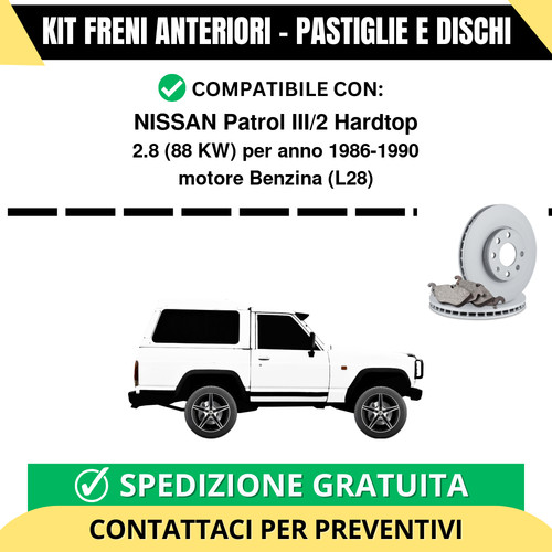 Kit freni anteriori - freni, nissan